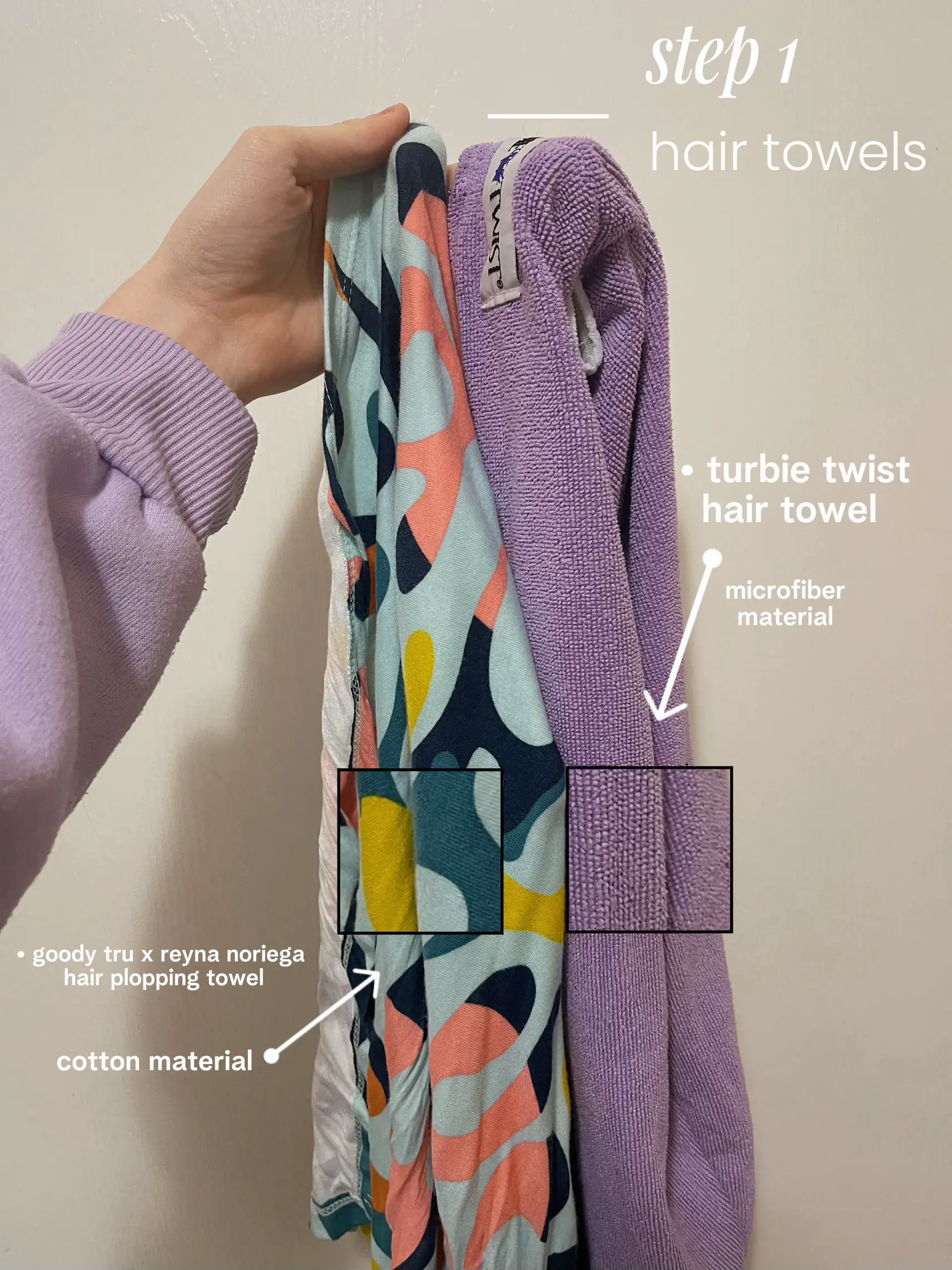 Turbie Twist - The Original Super Absorbent Hair Towel - Microfiber and  Cotton - Fits Kids and Adults