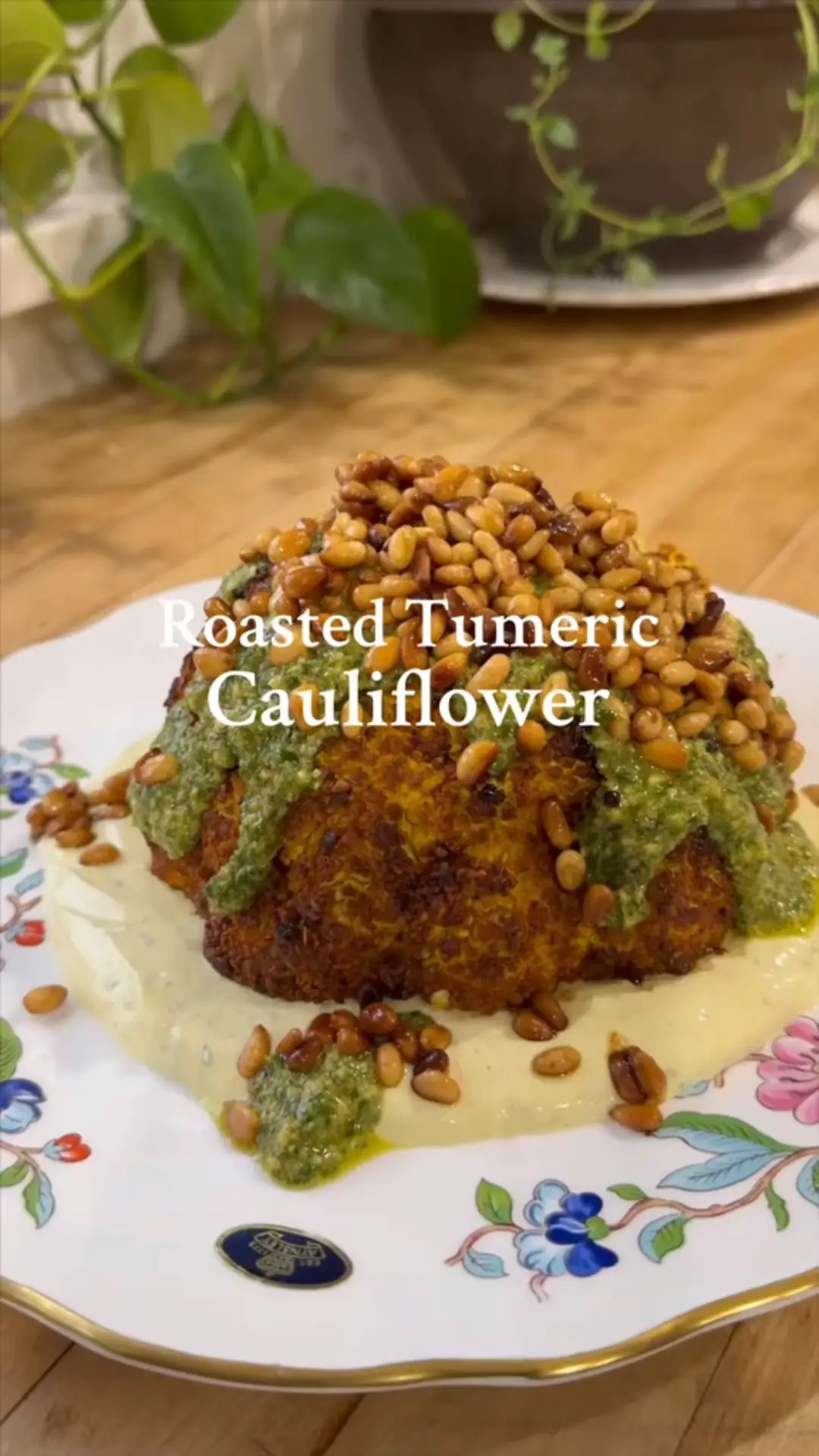 Roasted Turmeric Cauliflower with Herb Dressing an's images