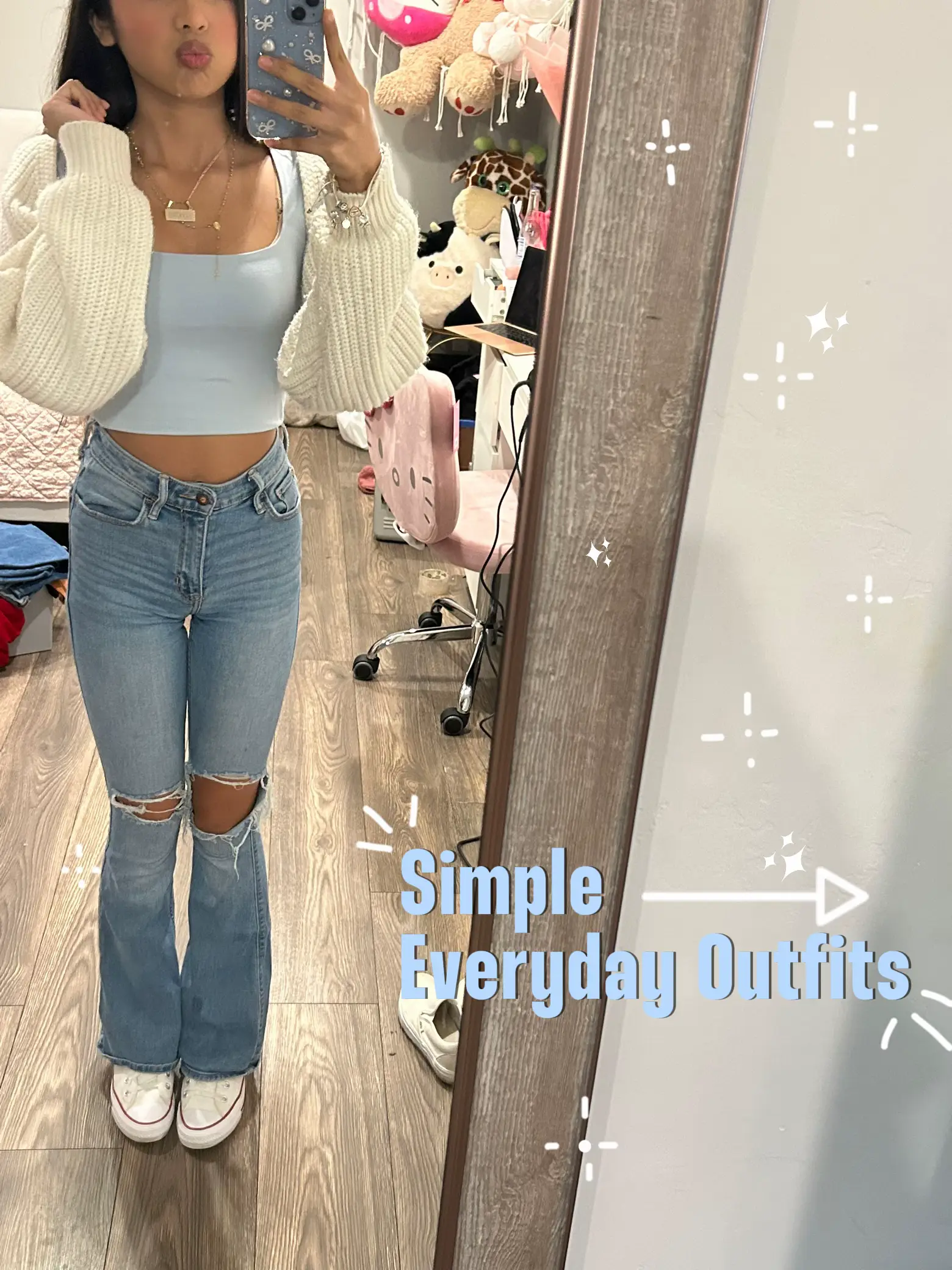 35+Cute Simple Outfits to Copy  Spring outfits casual, Simple outfits,  Cute simple outfits