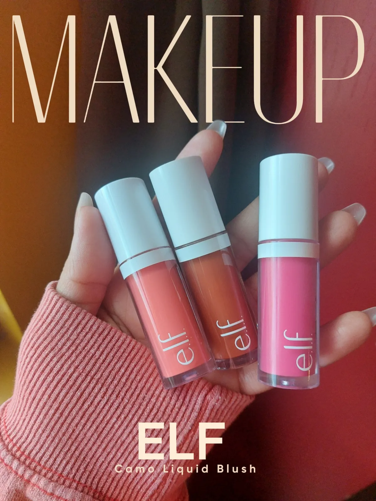 Elf Camo Liquid Blush Swatches and Review - Coffee & Makeup