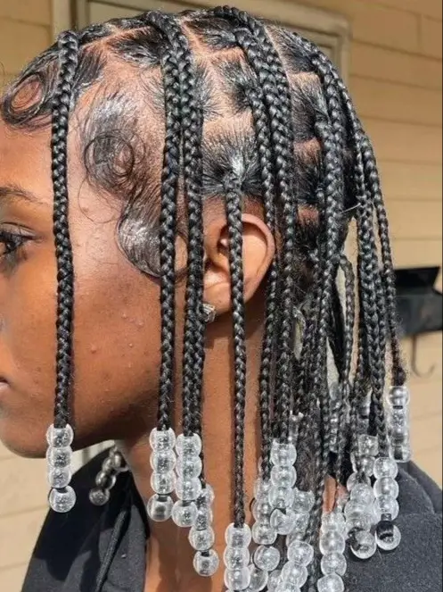 Claw clip hairstyles on knotless braids @jadesimmone_ ———————————— HD lace  $10-$20 off now Use $$ off code: ARK