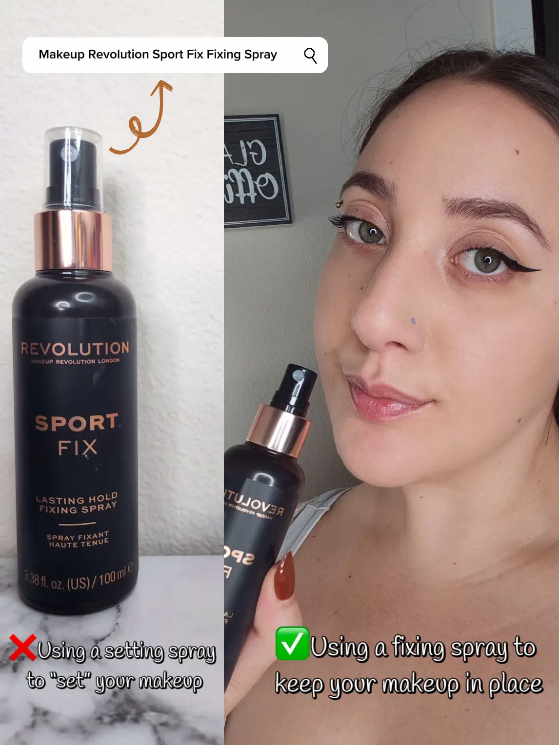Makeup Revolution, Sport Fix, Fixing Spray, Long Lasting Setting