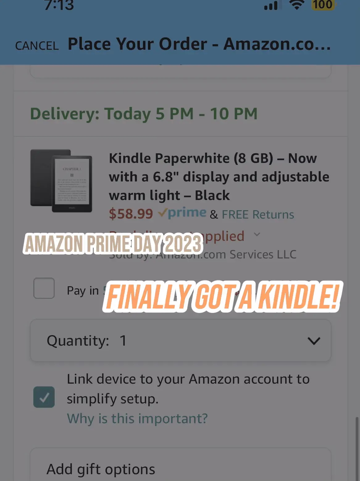  Kindle Paperwhite (16 GB) – Now with a 6.8 display and  adjustable warm light + 3 Months Free Kindle Unlimited (with auto-renewal)  – Agave Green : Electronics