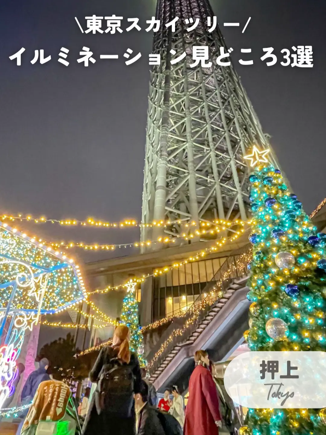 東京/押上】クリスマスを満喫♡スカイツリーイルミネーション見どころ3選 | Momomi⌇絶景旅とグルメの投稿動画 | Lemon8