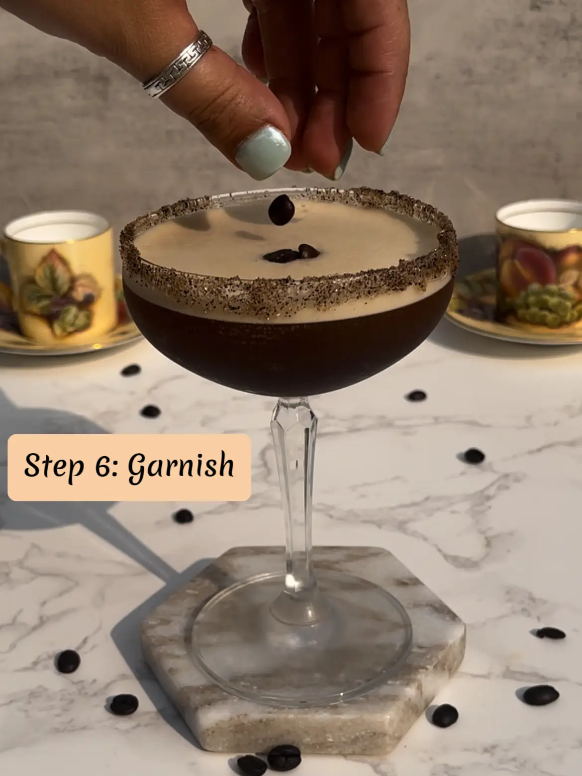Baileys Tiramisu Cocktail is a sweet Espresso Martini alternative