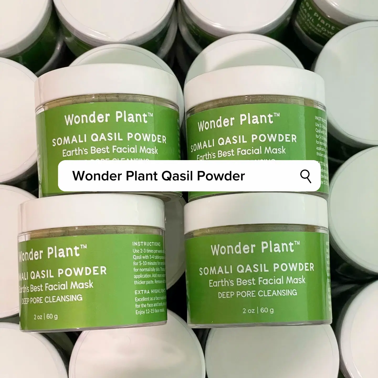 Wonder Plant™ | Somali Qasil Powder | Face, Body, Hair | Deep Pore  Cleansing | 2oz (60g)