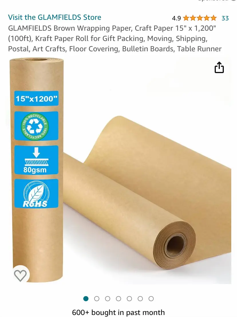 White Wrapping Paper Kraft Paper Roll Bulletin Board Paper - Temu