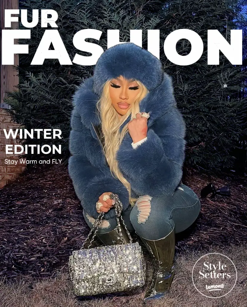 White Fur Dress and Jacket SheIn Winter Outfit - Fly Fierce Fab