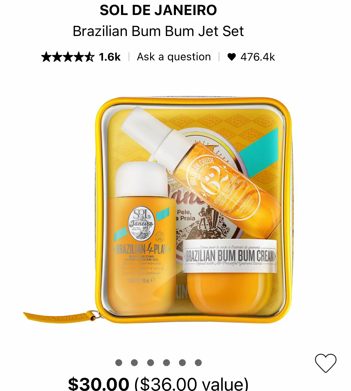 Sol De Janeiro Bum Bum Summer Jet Set, 1oz Brazilian Crush Cheirosa '62  Hair & Body Fragrance Mist, 1.5oz Brazilian Bum Bum Cream, 3oz Brazilian 4  Play Moisturizing Shower Cream Gel 
