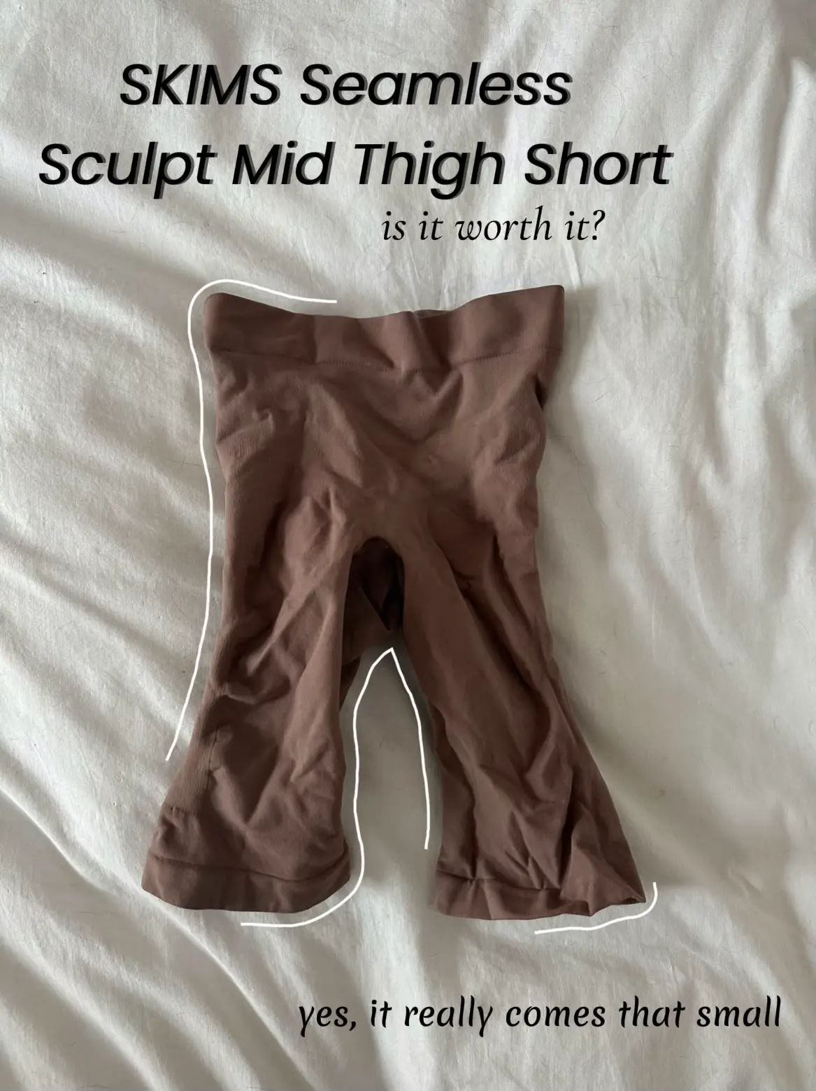 SKIMS Sheer Sculpt Low Back Short - Bronze, M  Cut clothes, Braless babes,  Mid thigh shorts
