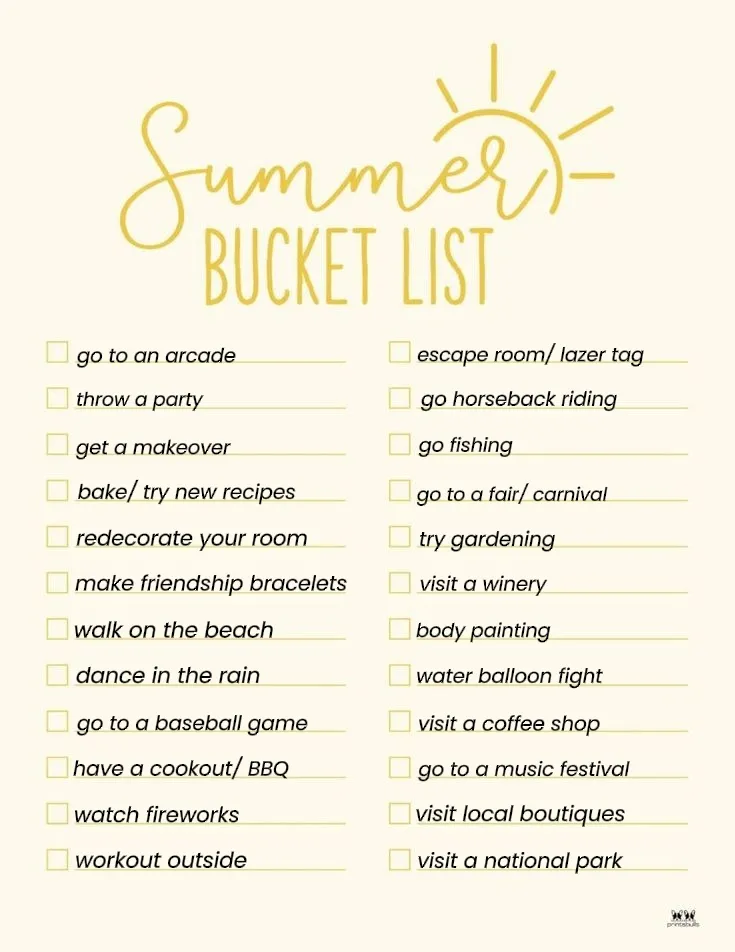 SUMMER BUCKET LIST IDEAS 🌞🌸🌊 | Gallery posted by yariibabyy | Lemon8