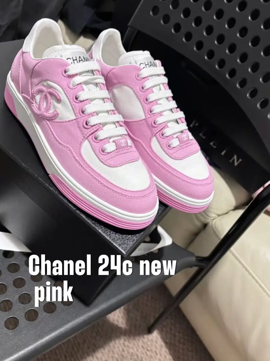 Pink chanel cheap shoes