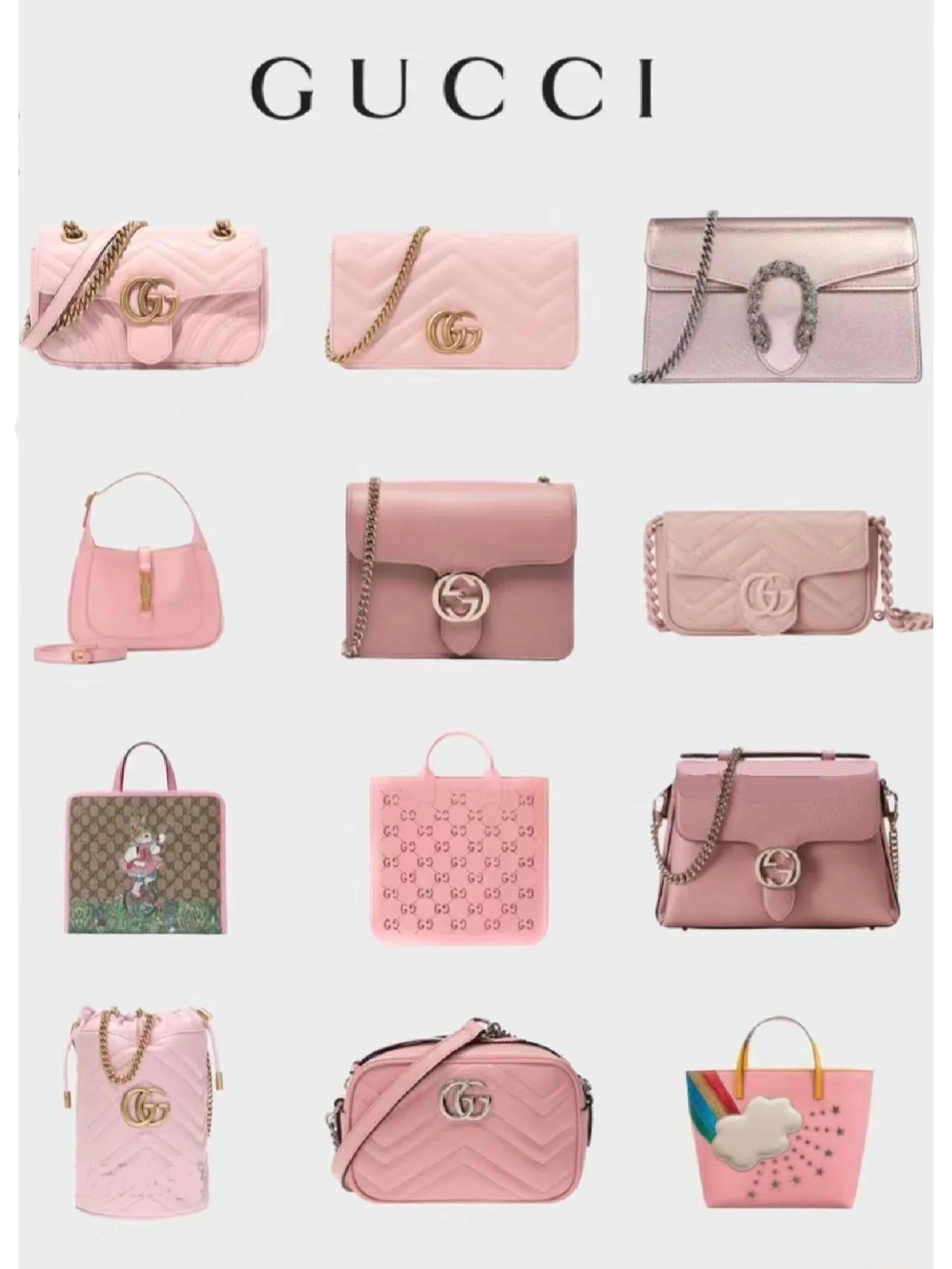 Gucci pink store handbag