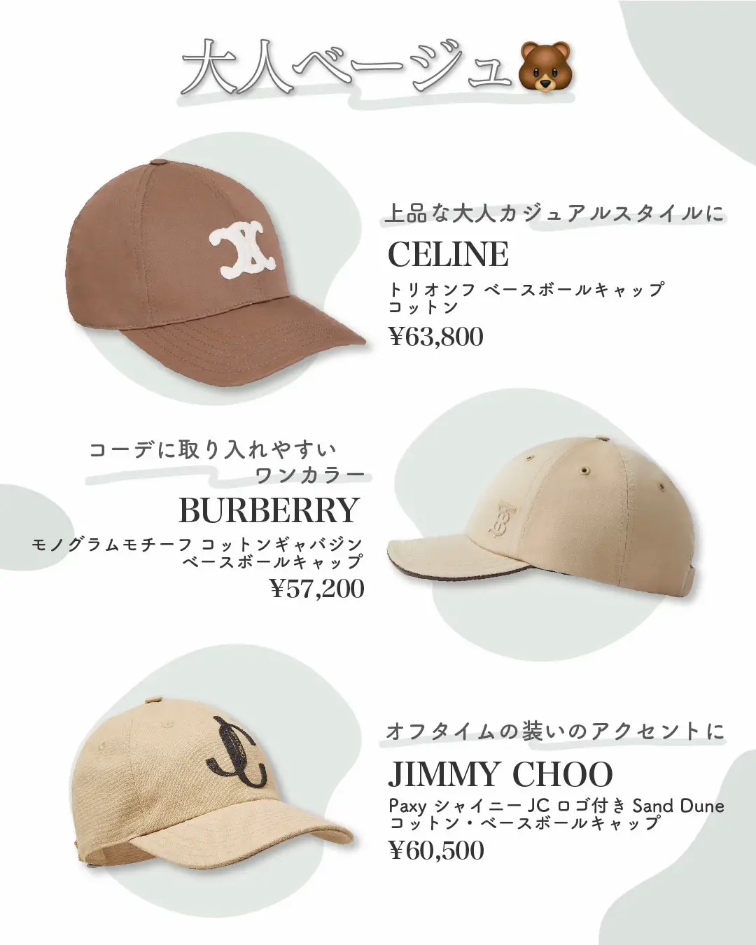 いつものコーデが格上げできるハイブラキャップ🧢     が投稿