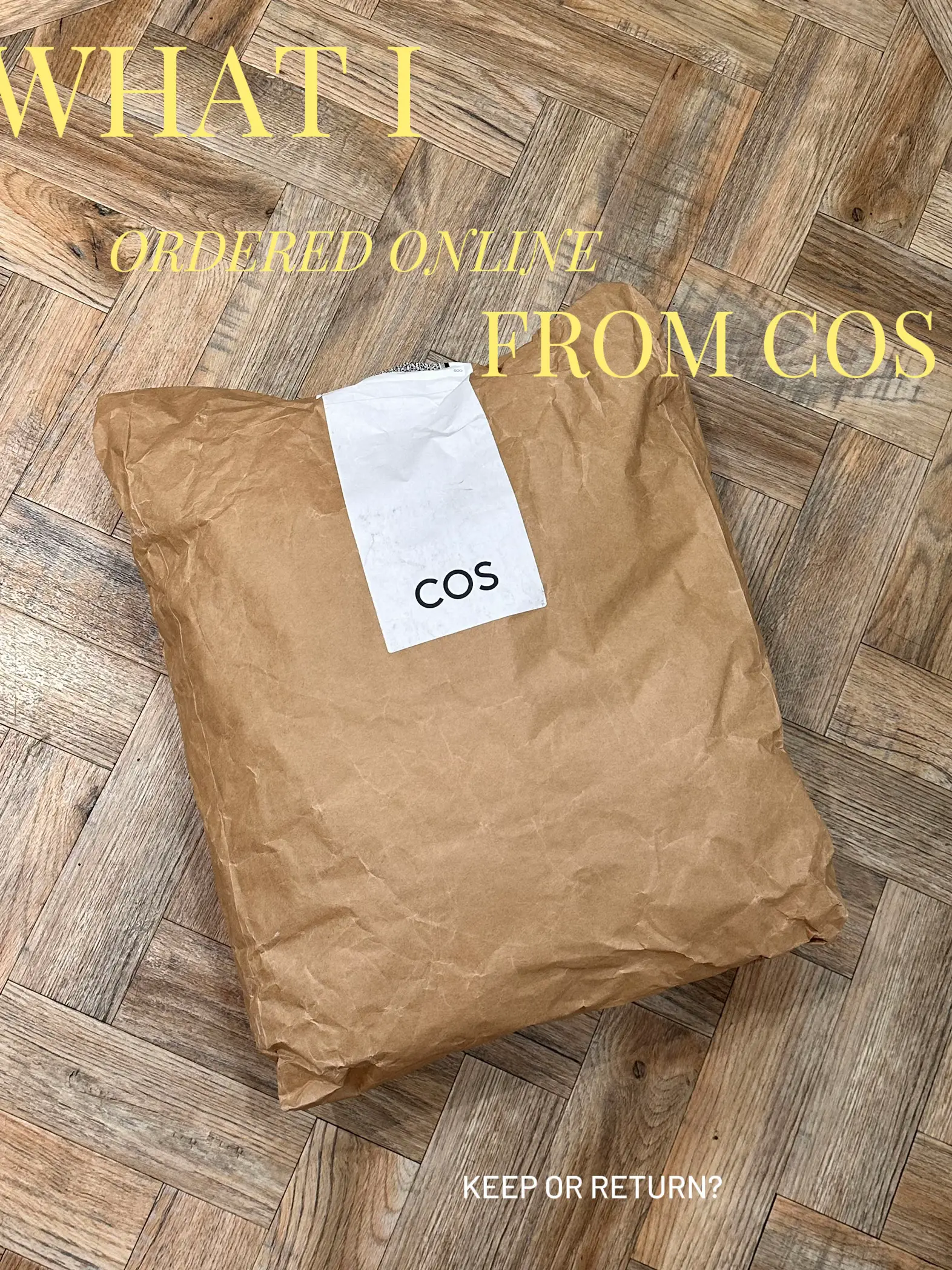 WHAT I ORDERED ONLINE FROM COS. KEEP OR RETURN?