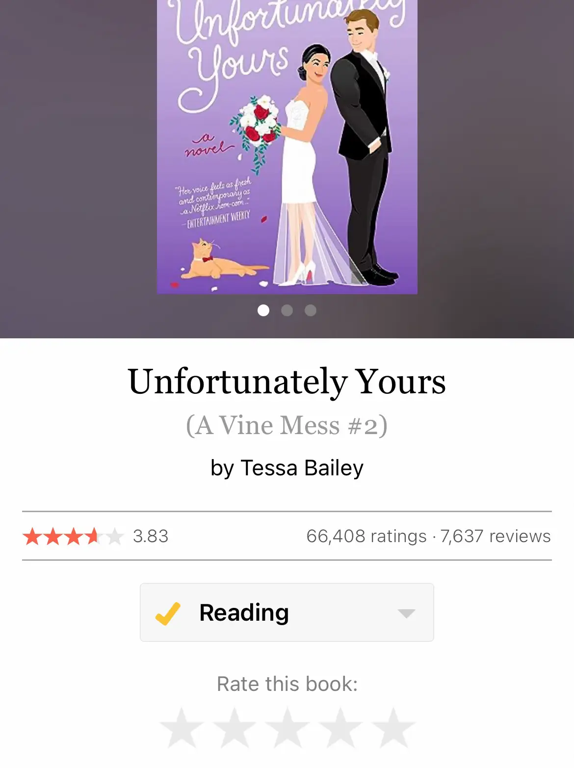 Book Review: Unfortunately Yours (A Vine Mess #2) (ARC) ~