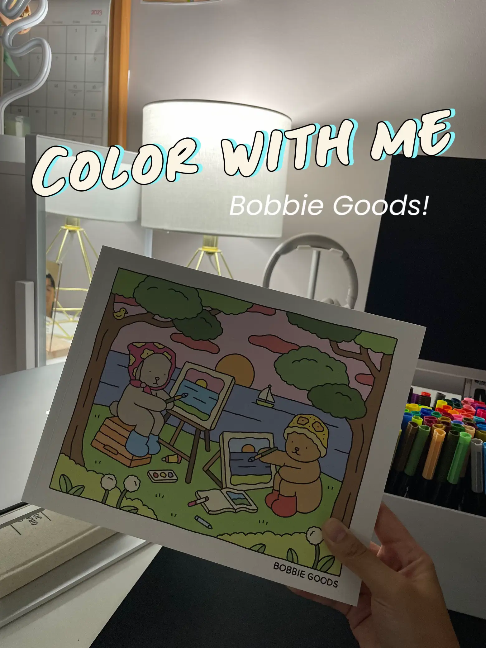 Flip through a bit of my finished @bobbiegoods! coloring book with me , bobbie goods