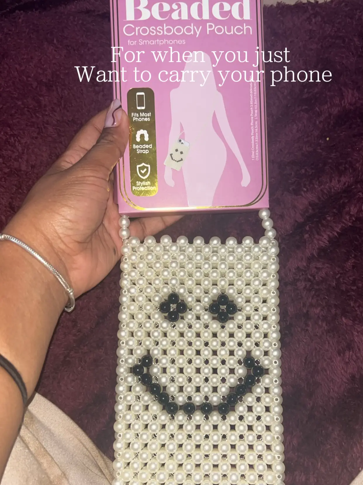 beaded crossbody strap for smartphones, Five Below