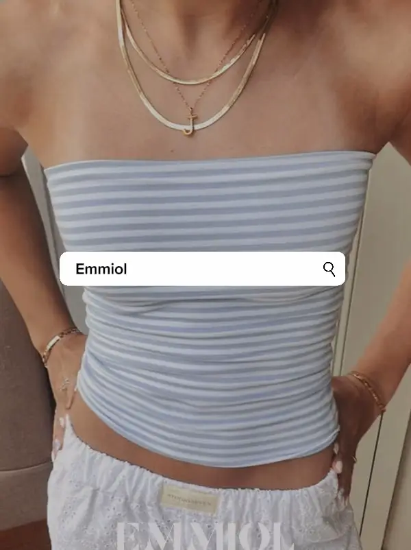 Emmiol Free shipping 2024 Plain Backless Crop Cami Top White S in Cami Tops  online store.