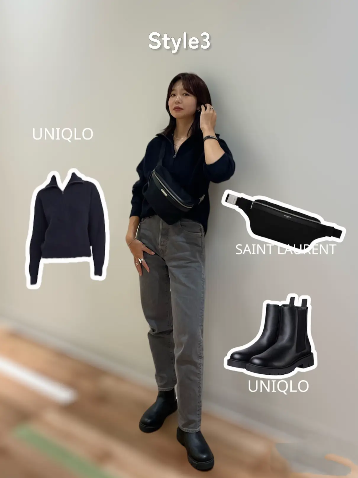 【UNIQLO :C】ハーフジップニット着回し３選📚 | uki  が投稿