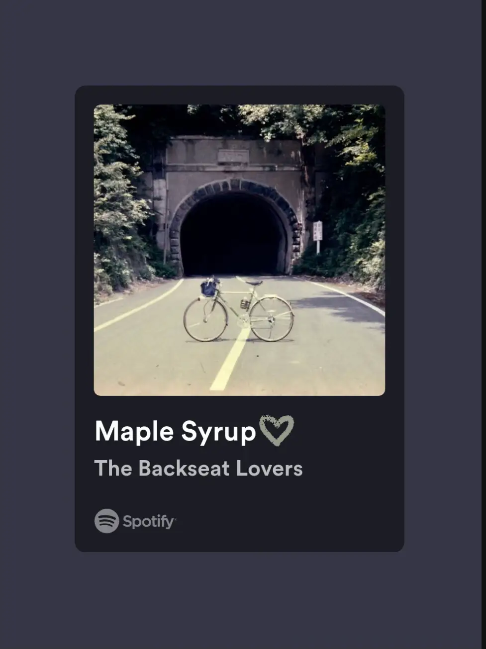  A Spotify playlist of the song Maple Syrup.