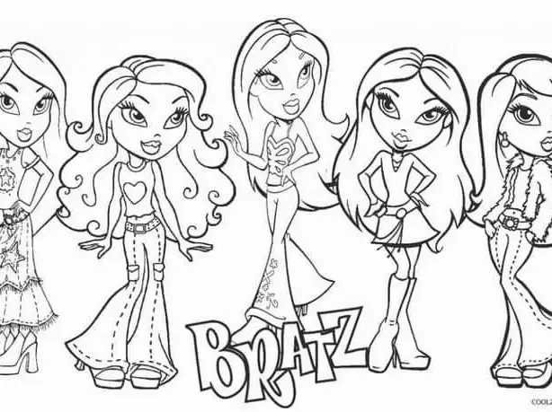  Bratz: Coloring Book for Kids and Adults with Fun,  Easy, and Relaxing: Snor Coloring