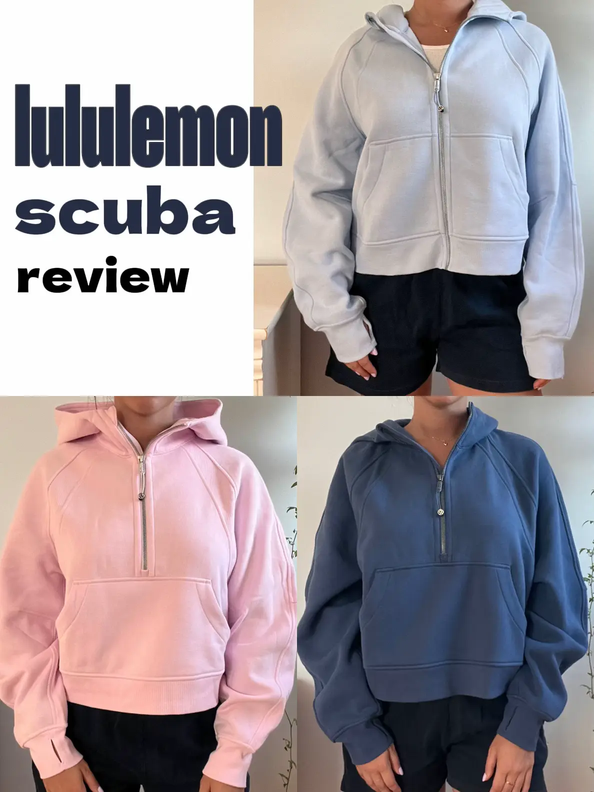 I bring thee another Lululemon dupe from . 😜 This jacket from   ($48) is a dead match to the lululemon scuba hoodie which