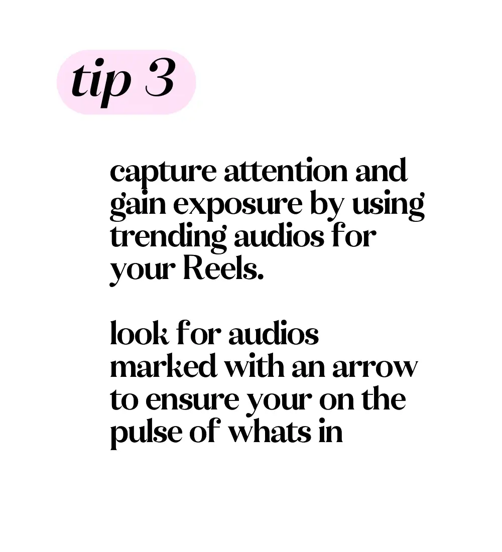  A white background with a text that says "tip 3" and "audios".