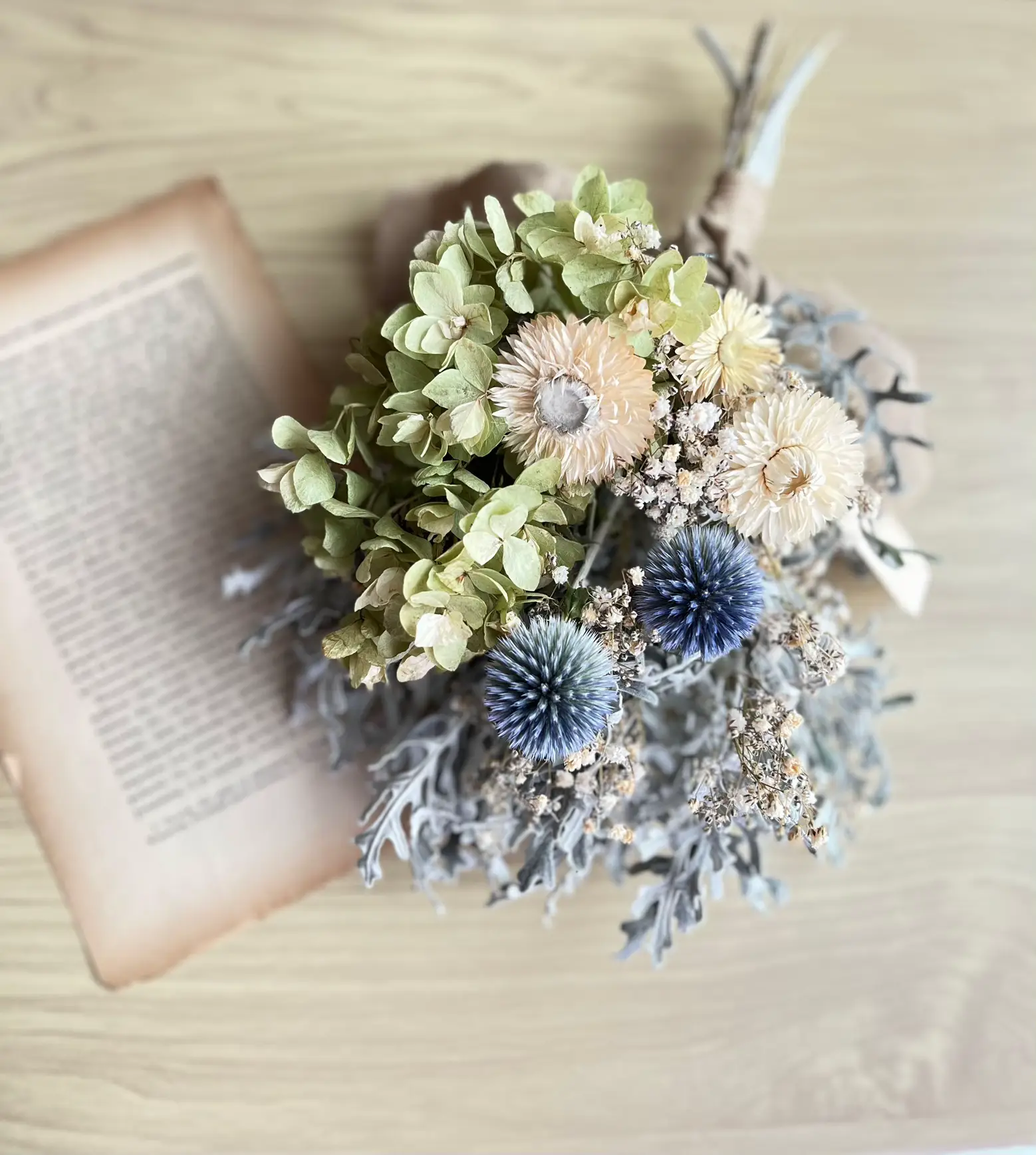 ブーケみたいなスワッグ＊ポポラスベリー&秋色紫陽花＊ 【公式通販】