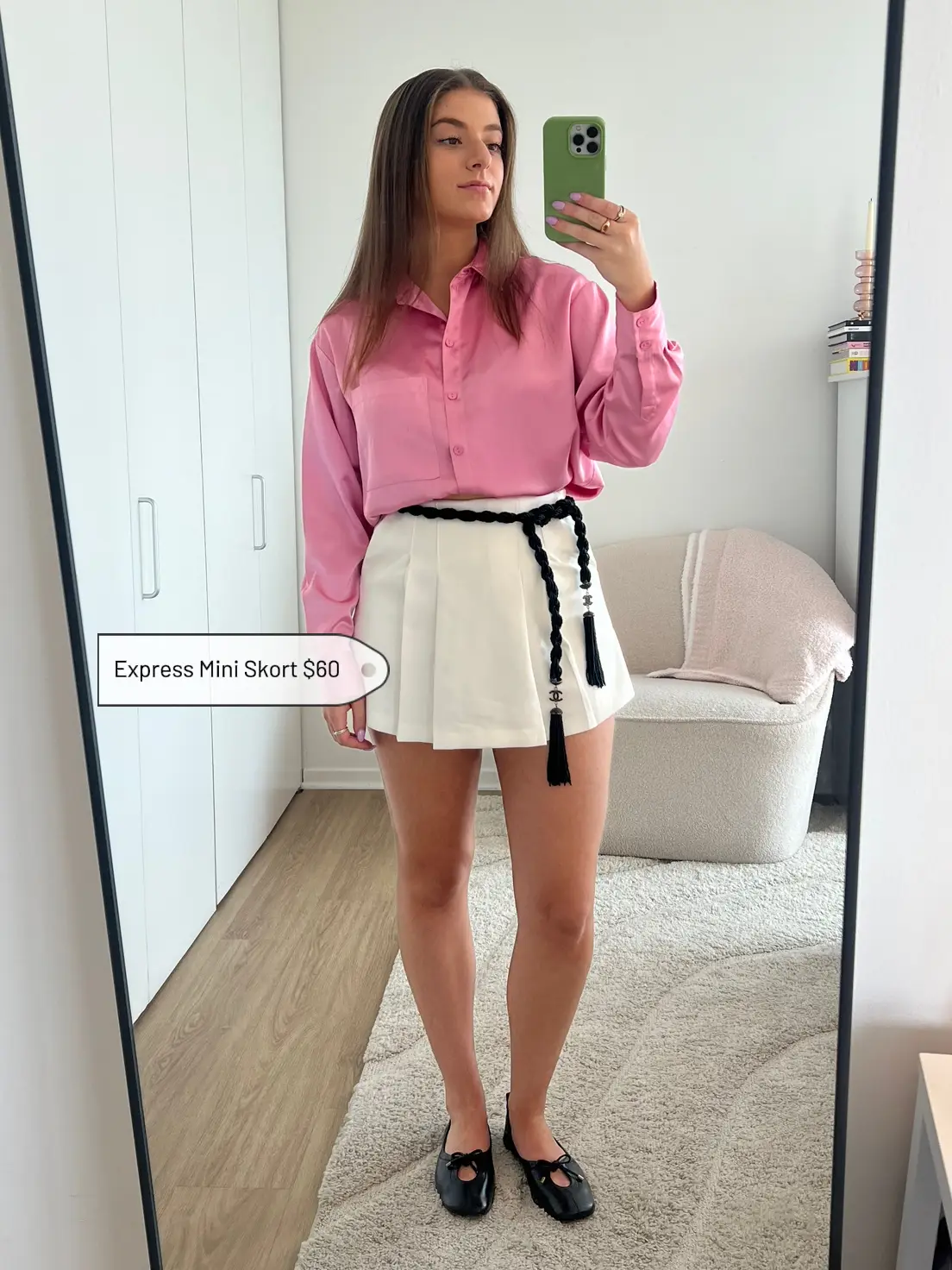 Pink skirt outfit outlet 60