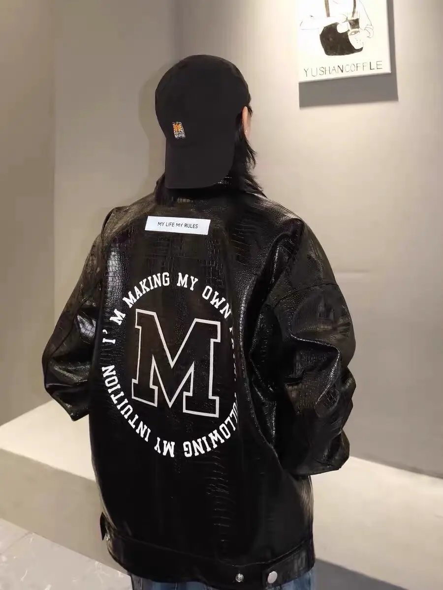 Jack & Jones◇MLMR ストリート派 パイソン柄 フェイクレザーブルゾン