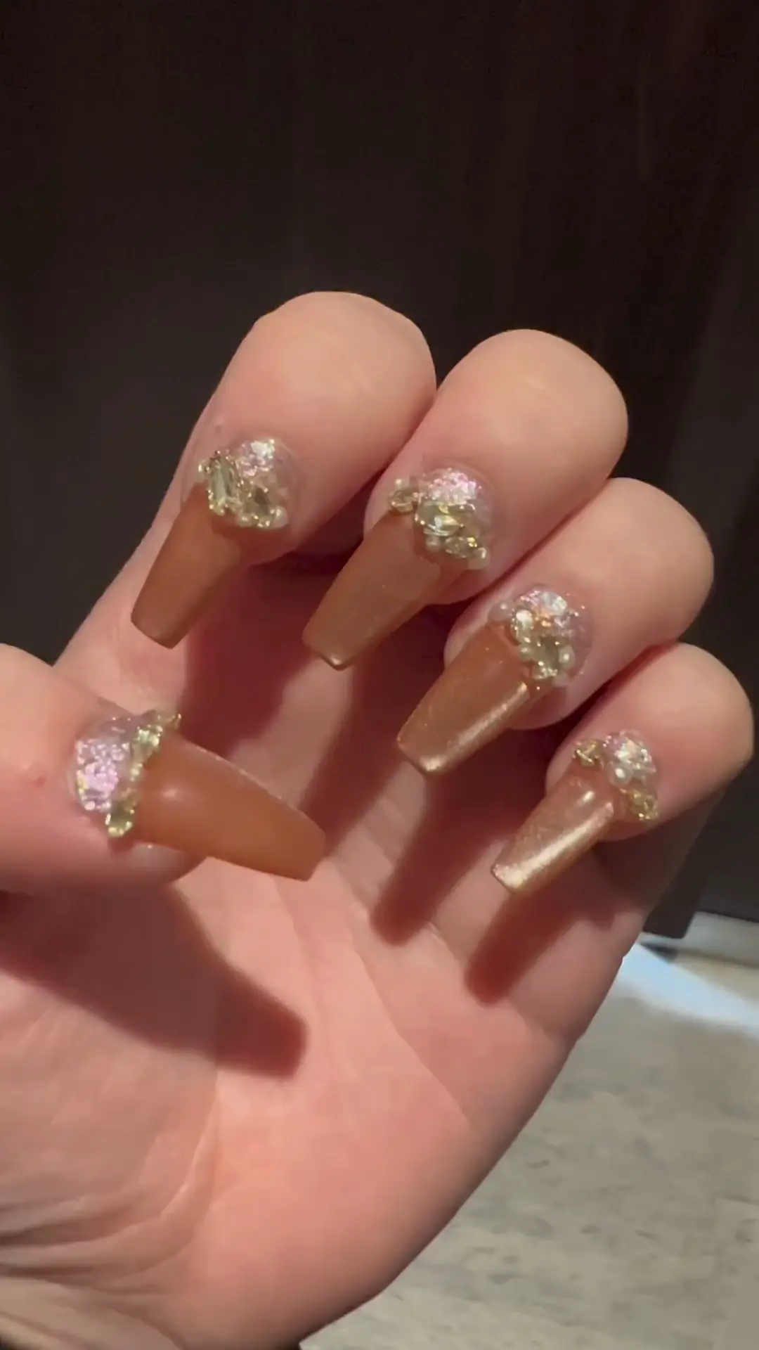 ネイルチップ サイズオーダー ニュアンスネイル ひまわりネイル 囲み