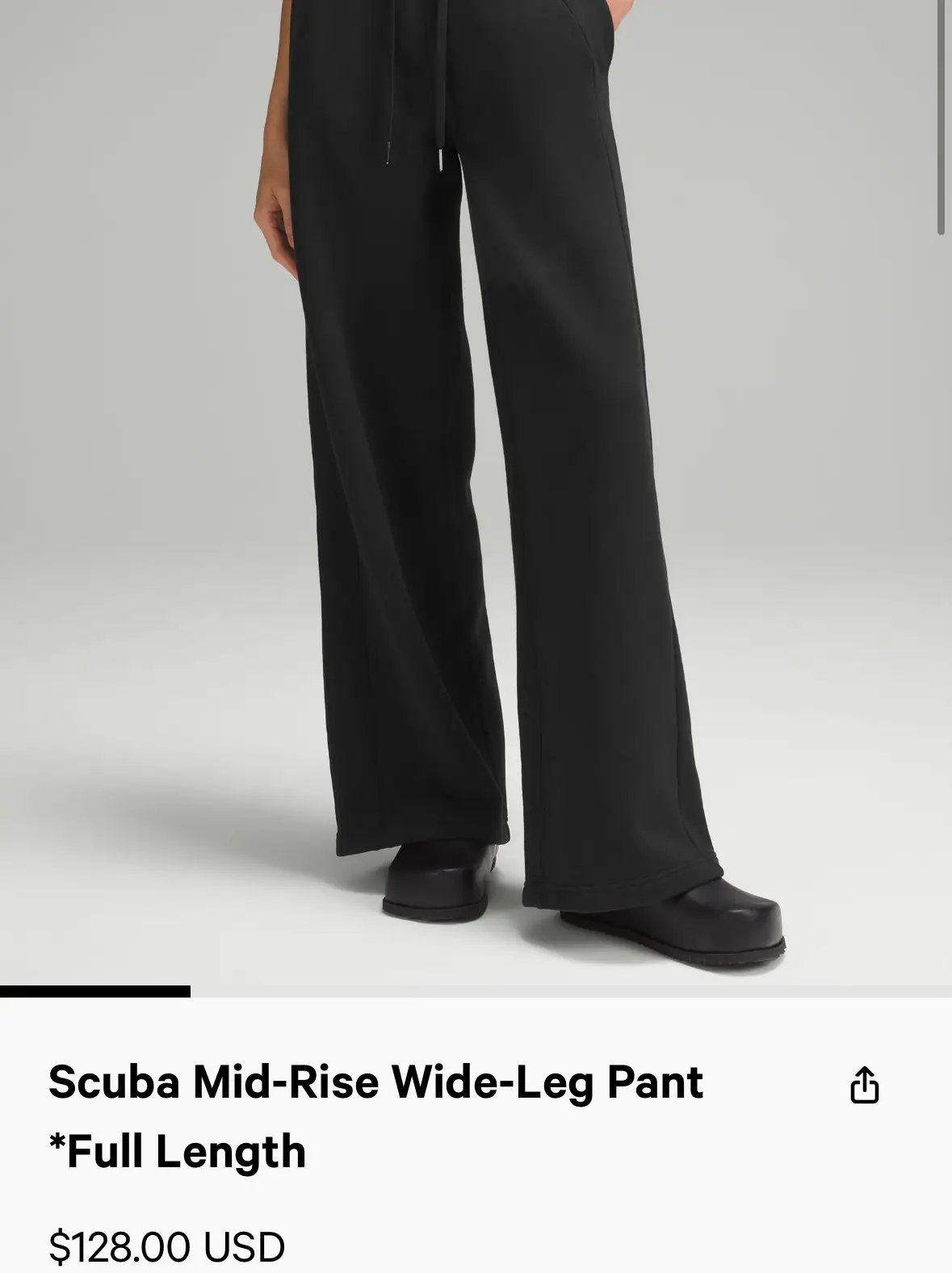 Scuba Mid-Rise Wide-Leg Pant *Full Length
