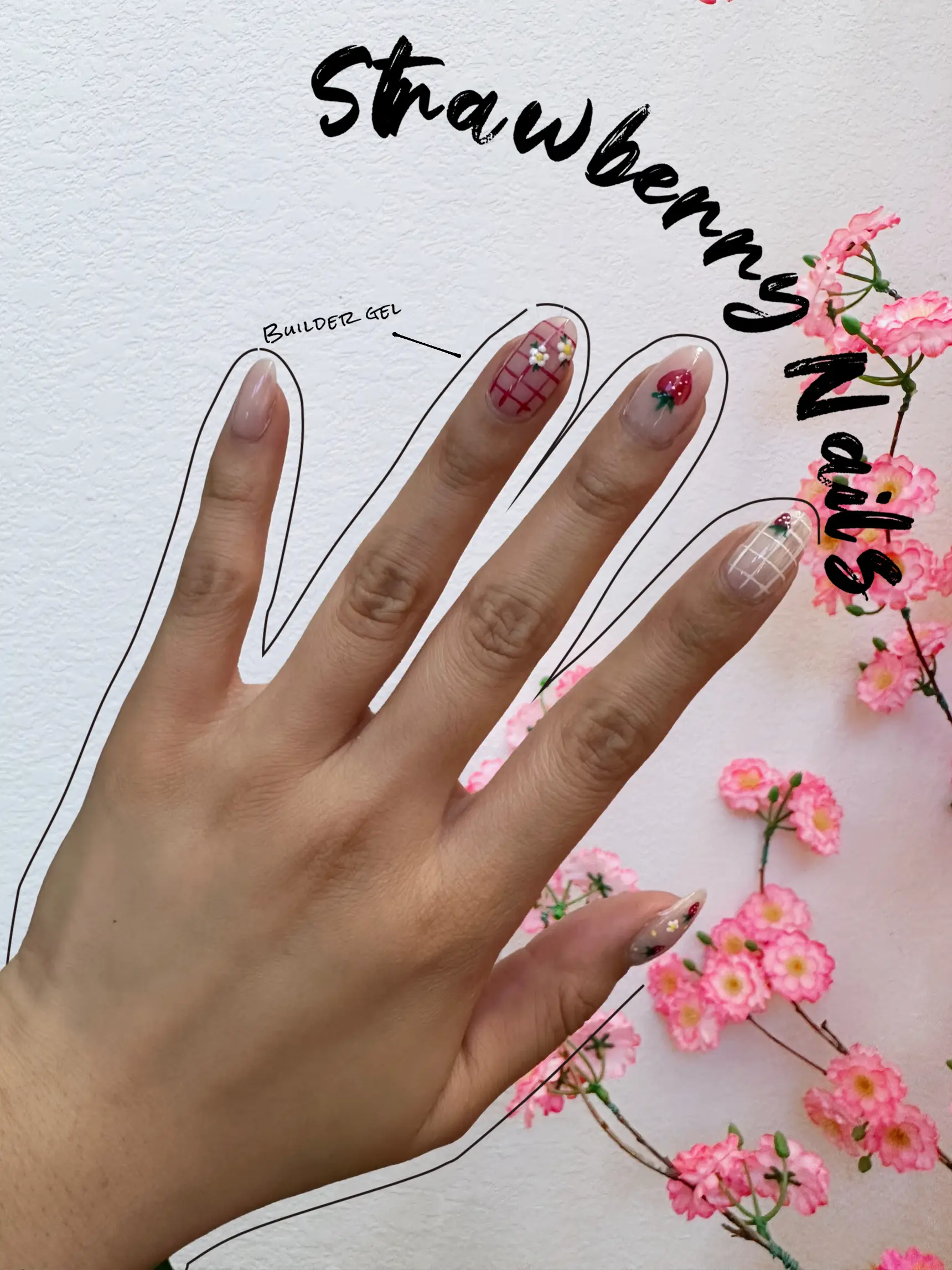 strawberry nail art 💅🏻🍓, Gallery posted by Bailey ✨