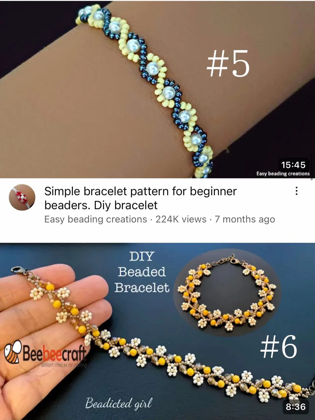 Beaded jewellry – Some simple beaded patterns