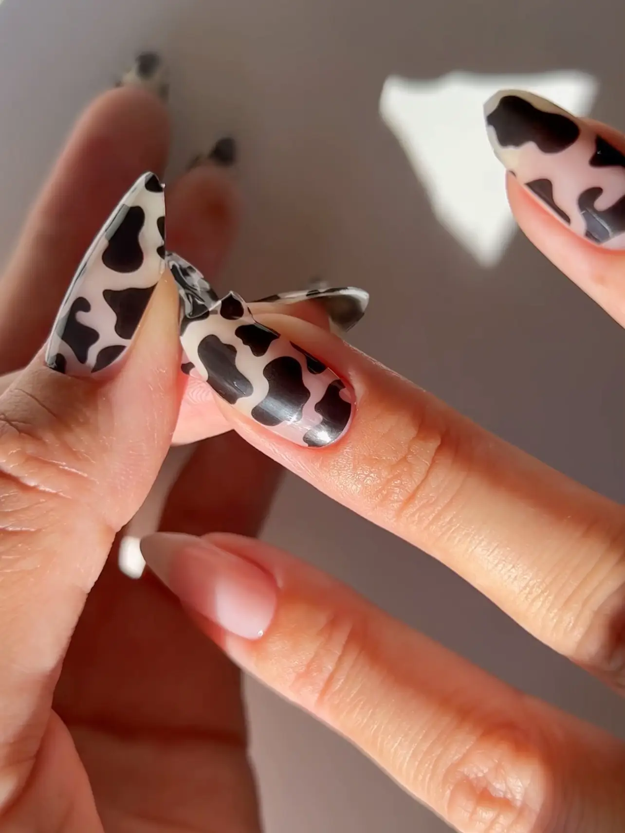 Modern Nails & Massage - These nails are spot on! 🐆 Matte black and grey  leopard nails 🖤