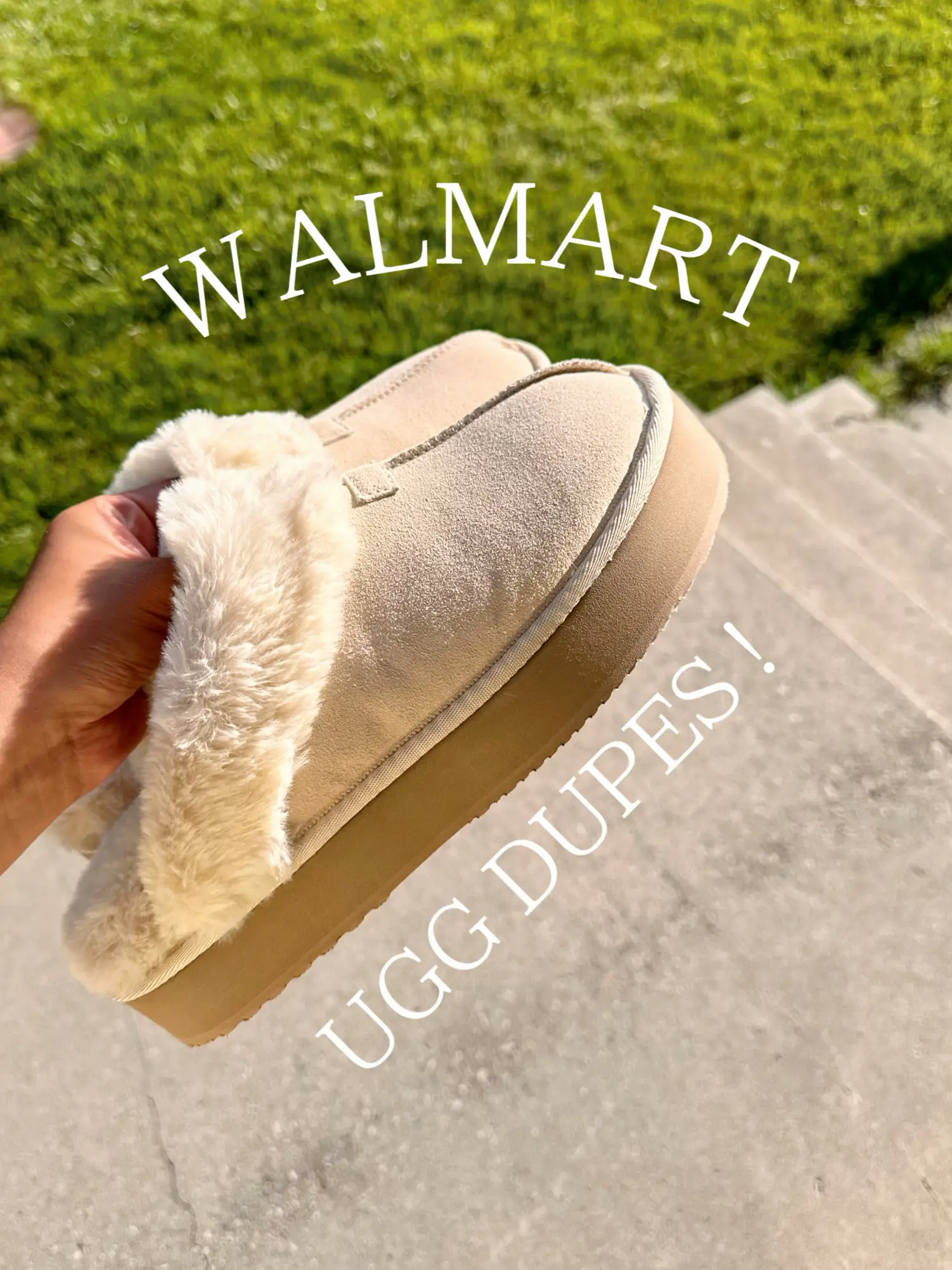 Walmart ugg 2024 slipper dupe