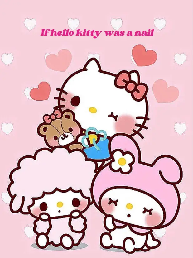 If hello kitty was a nail Gallery posted by Mango Lemon8