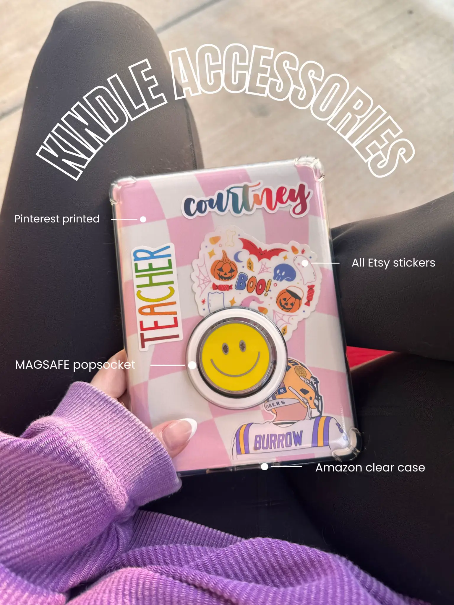 Mani inspired by my Popsocket 🤍 : r/kindle