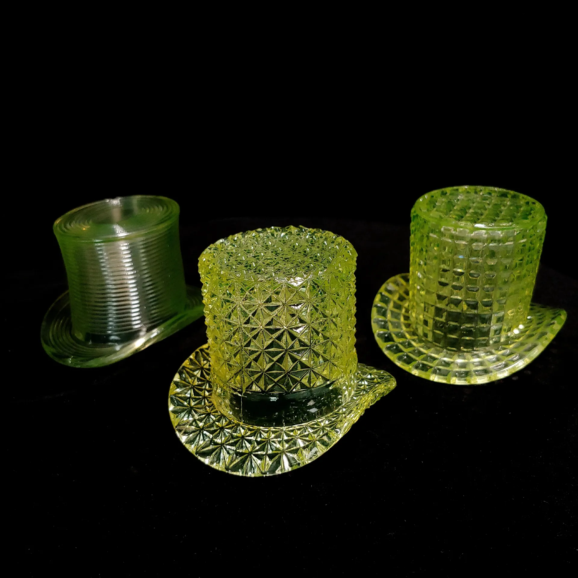 Uranium Glass Top Hats | Gallery posted by GlassintheDark | Lemon8