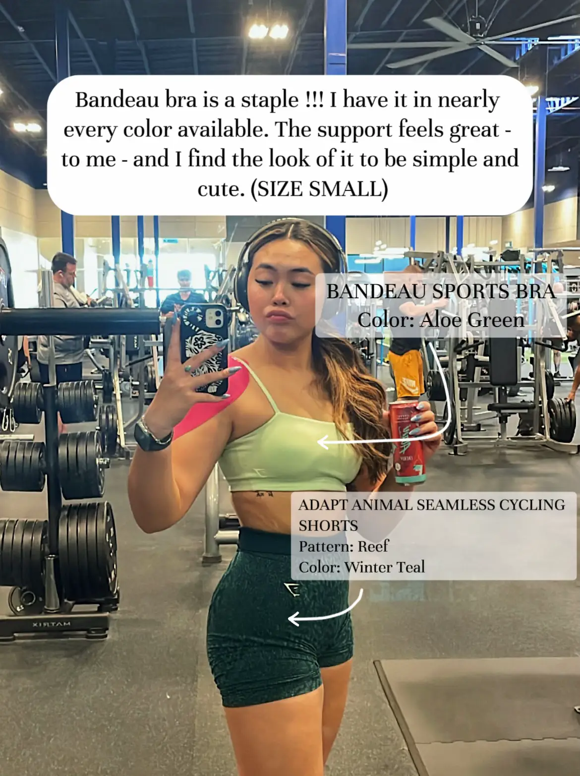 Gymshark Flex Strappy Sports Bra Gray Size M - $35 - From Peyton