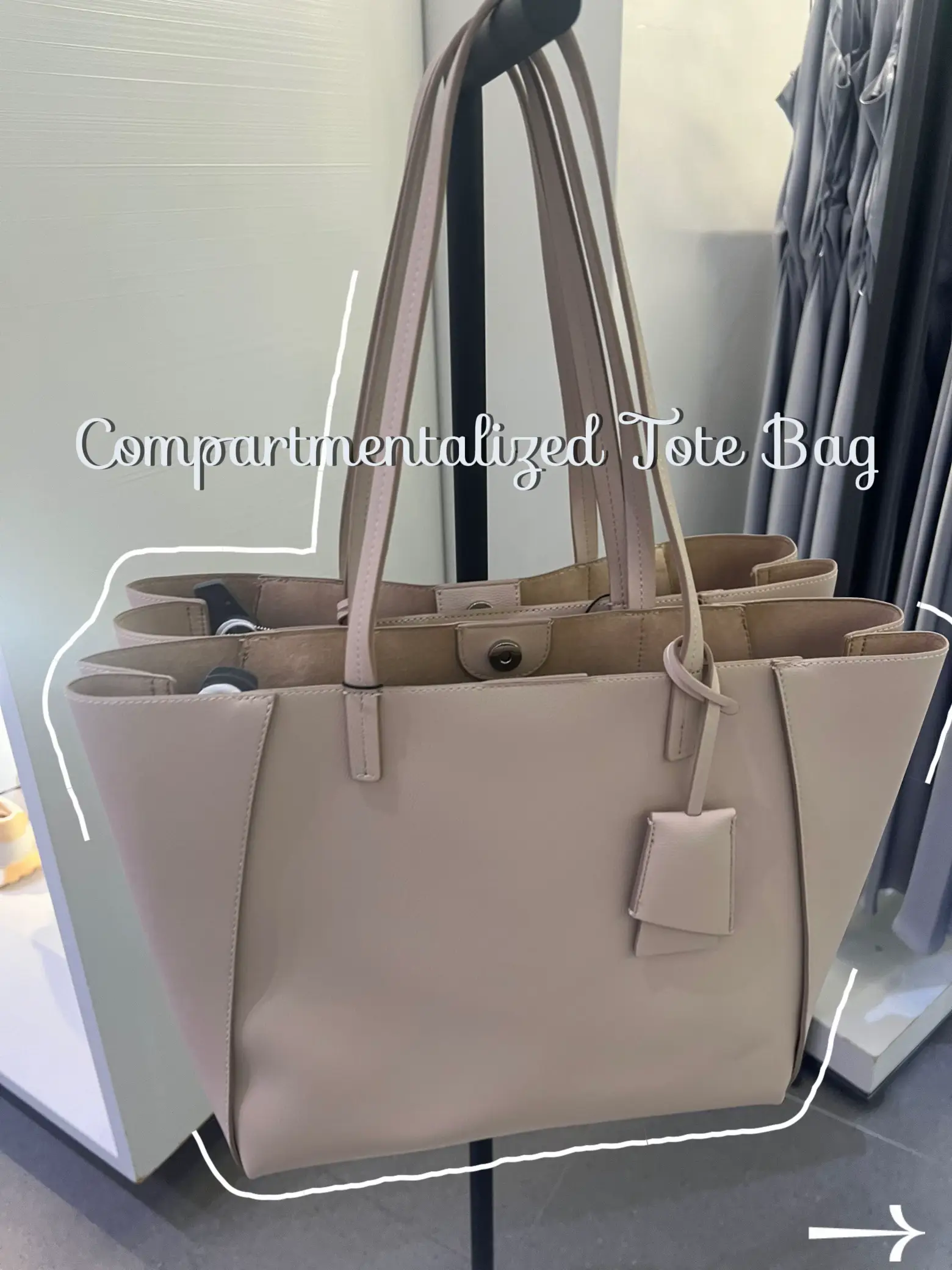 Zara logo tote discount bag