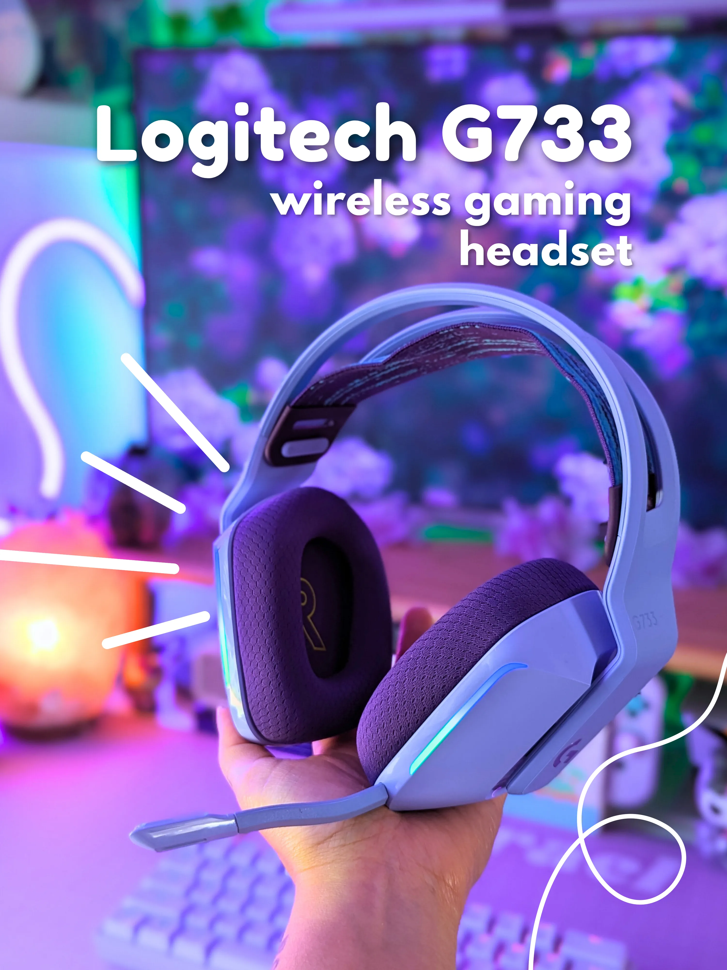 Auricular Gaming Wireless Logitech G G733 -Azul - Versus Gamers
