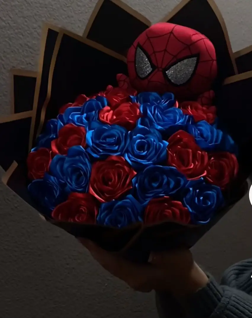 Spiderman Plush Bouquet, Peep the webbing . 🕸️🫶🏼 - Open to customiz