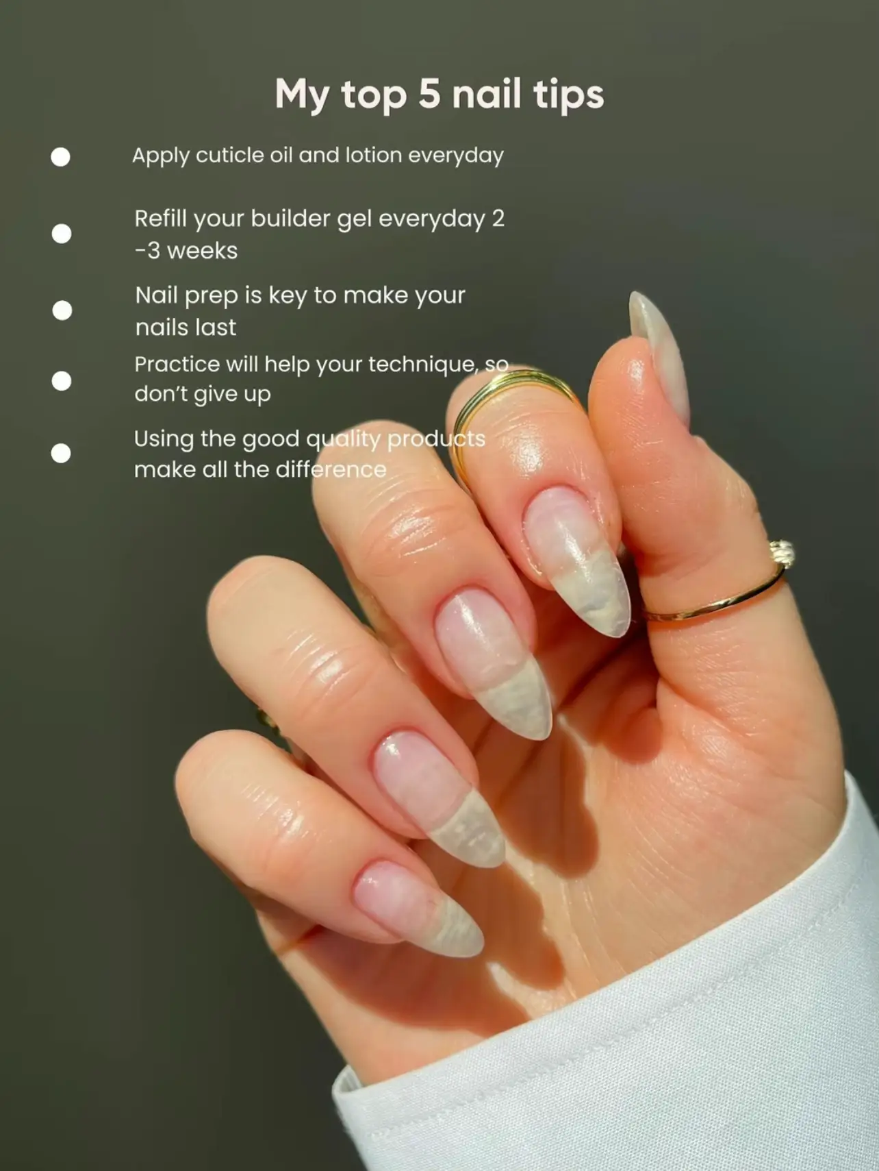 How can I improve my natural nails?