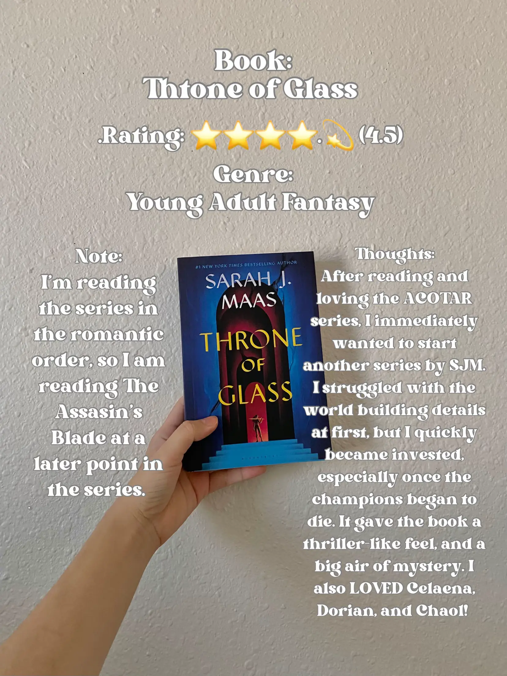 Throne of Glass Book Review🗡️💙, Gallery posted by Chrisell 🌻✨