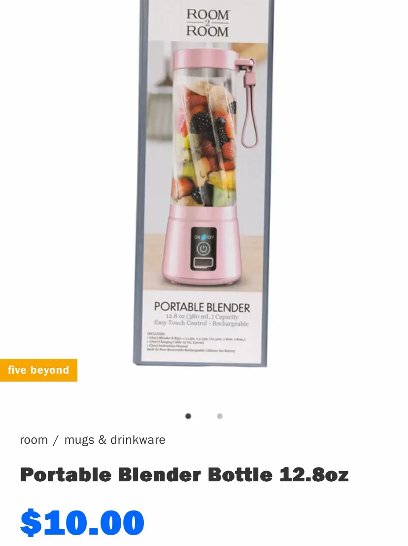 portable blender bottle 12.8oz, Five Below