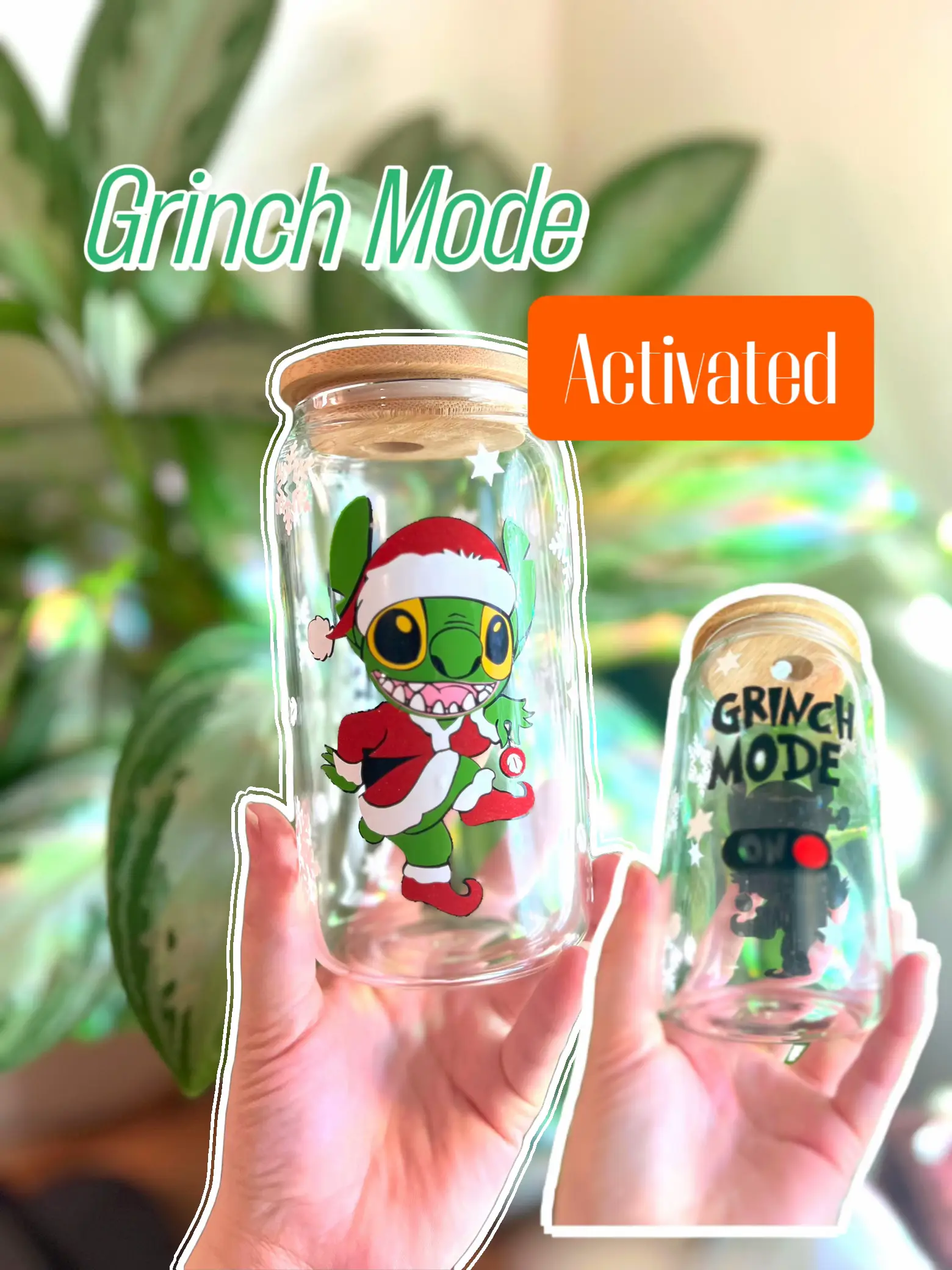 The Grinch Beer Can Glass, Merry Grinchmas, Libbey Glass