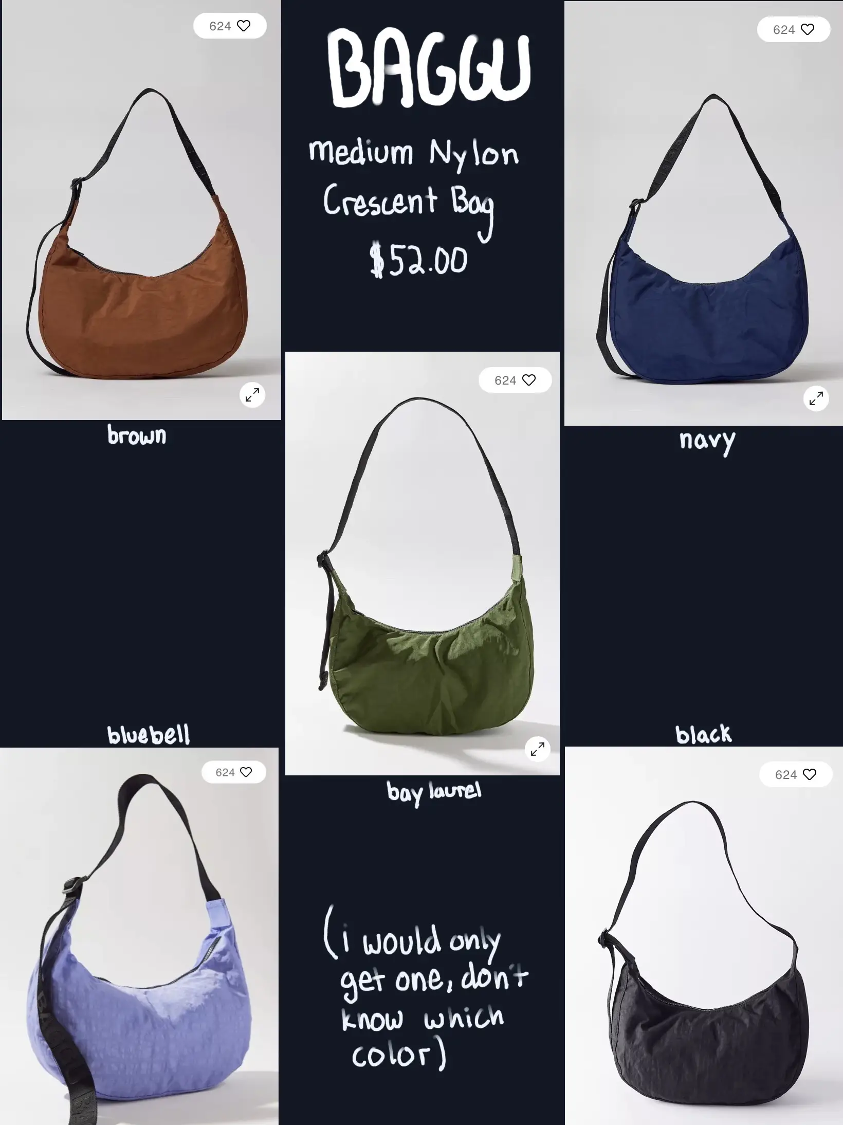 BAGGU Limited Rare & Hard to Find BAGGU Shoulder Bags