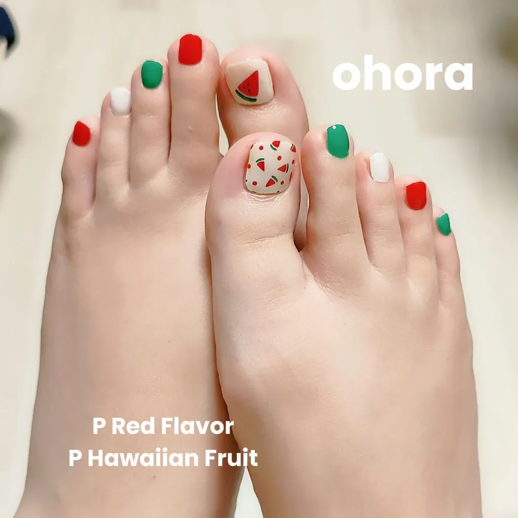 ohora】夏ネイル🍉 | あめのが投稿したフォトブック | Lemon8